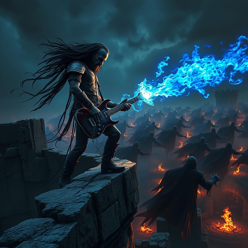 Heavy Metal Guitarist Commands Vampire Army