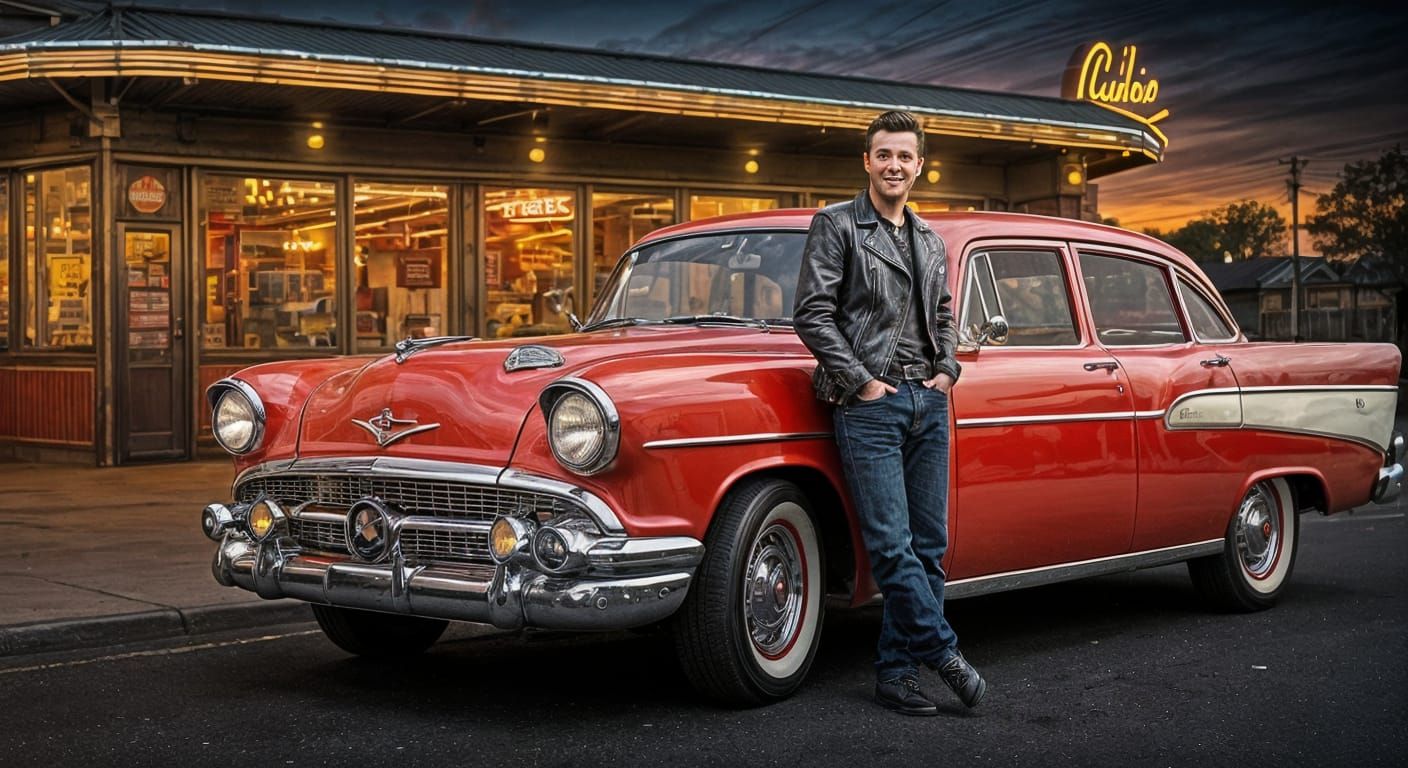 Retro 1950s Diner Rocks with Electric Energy