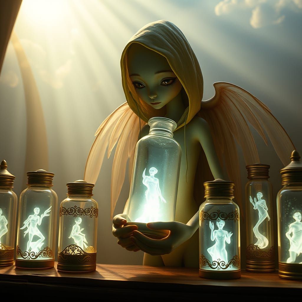 Benevolent Memory Keeper in Ethereal Reverence