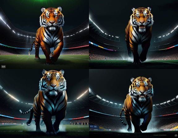 Majestic Tiger Dominates the Gridiron