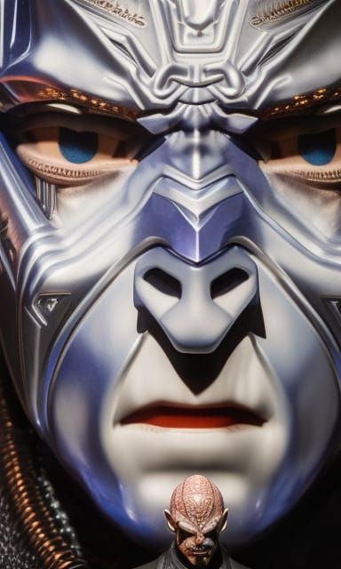 Composite Character Portrait in Hyperrealistic Pop Art Style