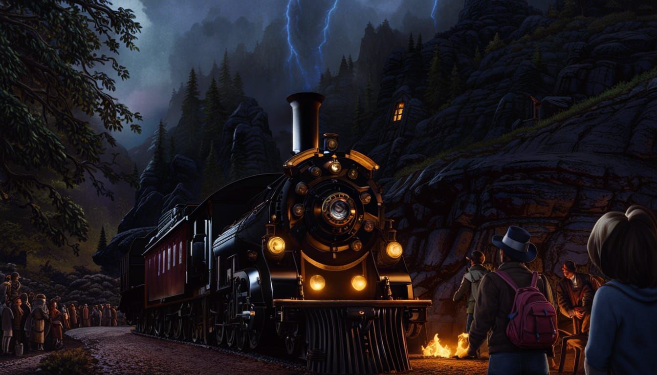 Demonic Thomas the Train Rages On Fire