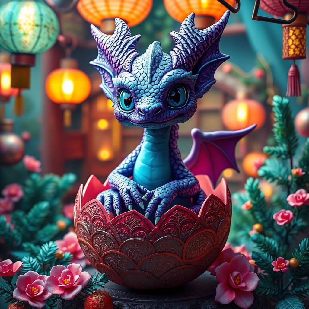 Christmas dragon