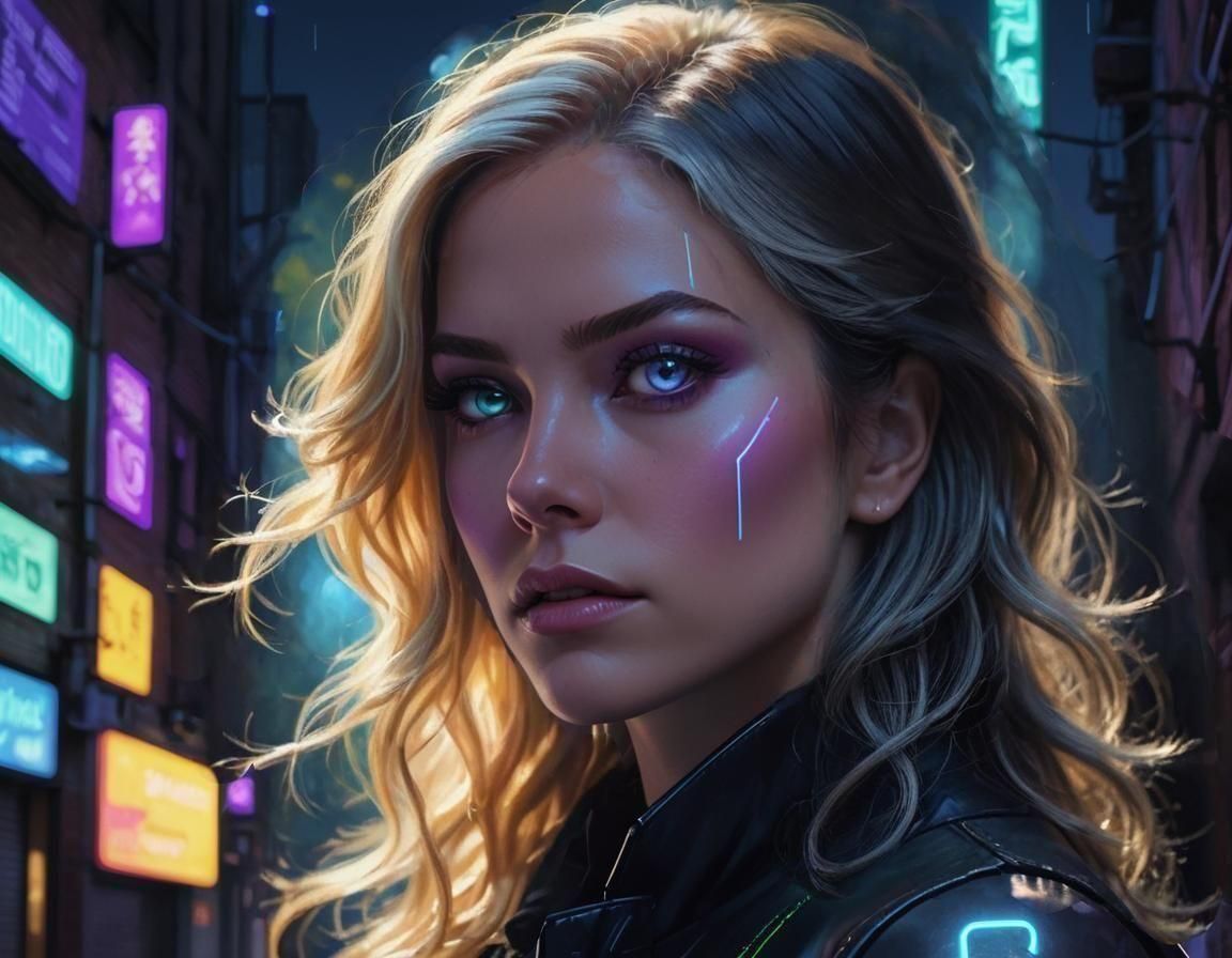 Split-Dyed Hair: Blonde and Gray Contrast