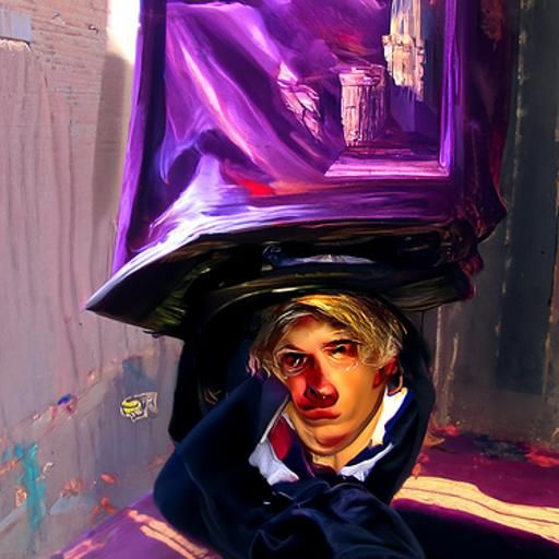 XQC Portrait in Surrealist Style