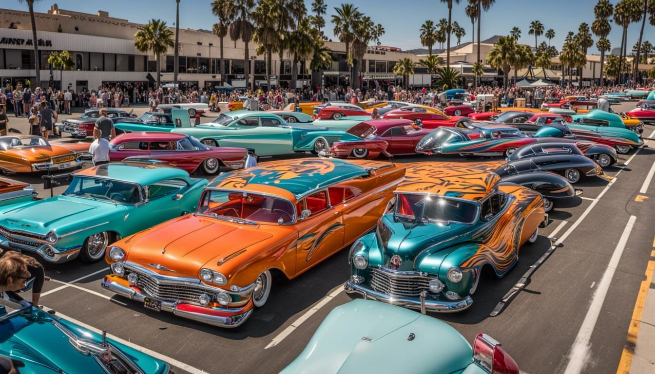 Customized Hot Rods in 1960s Surfer Style