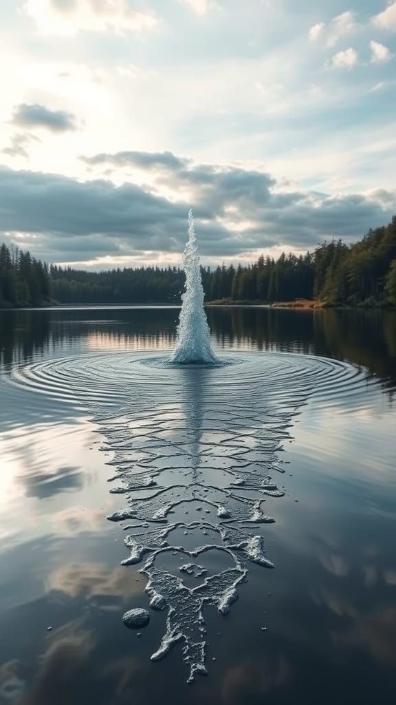 Mythical Siren Rises from Lake