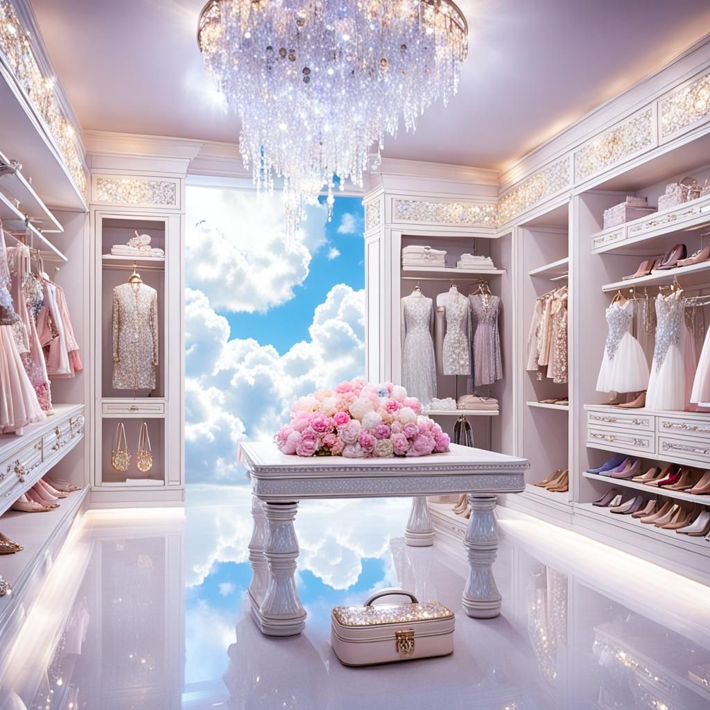 Goddess Closet Adorned with Crystals and Couture