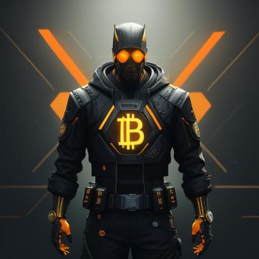 Epic Bitcoin-Themed 3D Game Cinematic Rendering
