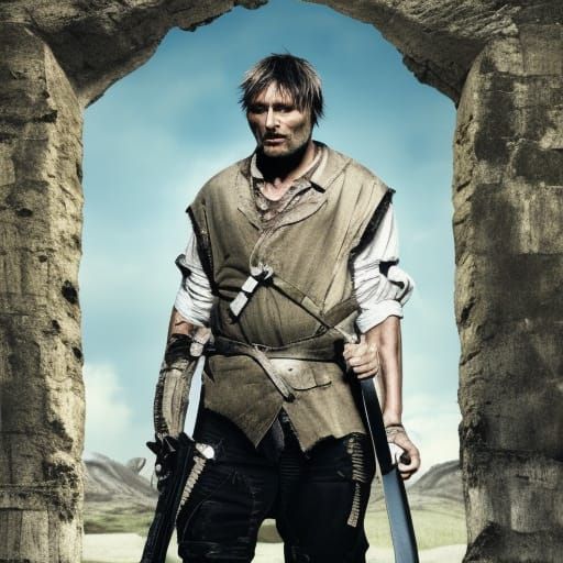 Mads Mikkelsen as Medieval Monster Hunter