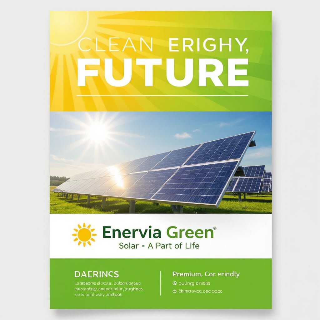 Enervia Green Flyer: Clean Energy, Bright Future