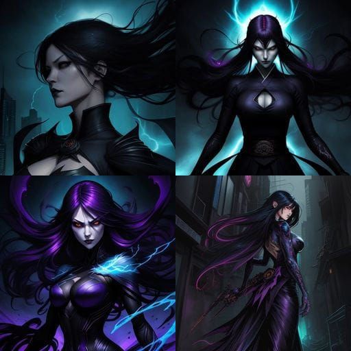 Japanese Gothic Girl Gains Superpowers in Comic Art Style