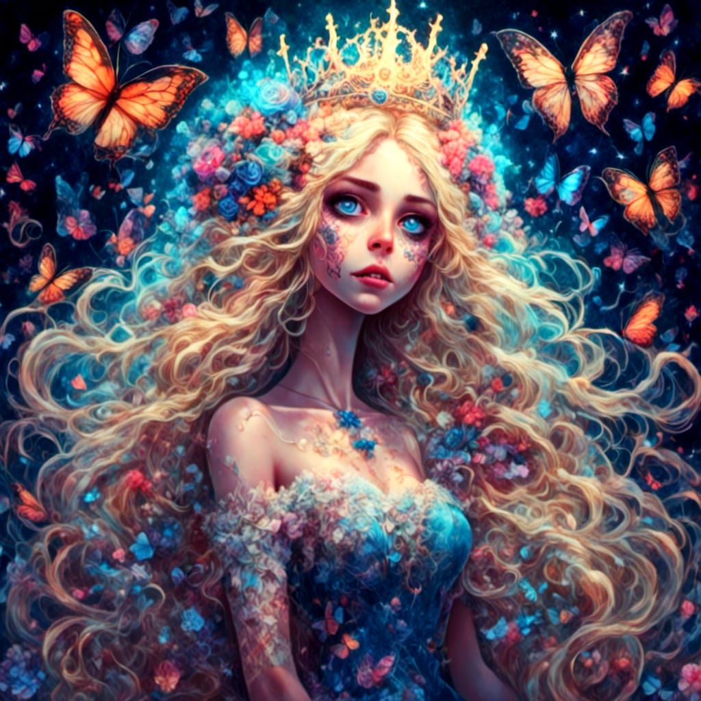 Cute Zombie Girl with Sugar Skull Makeup