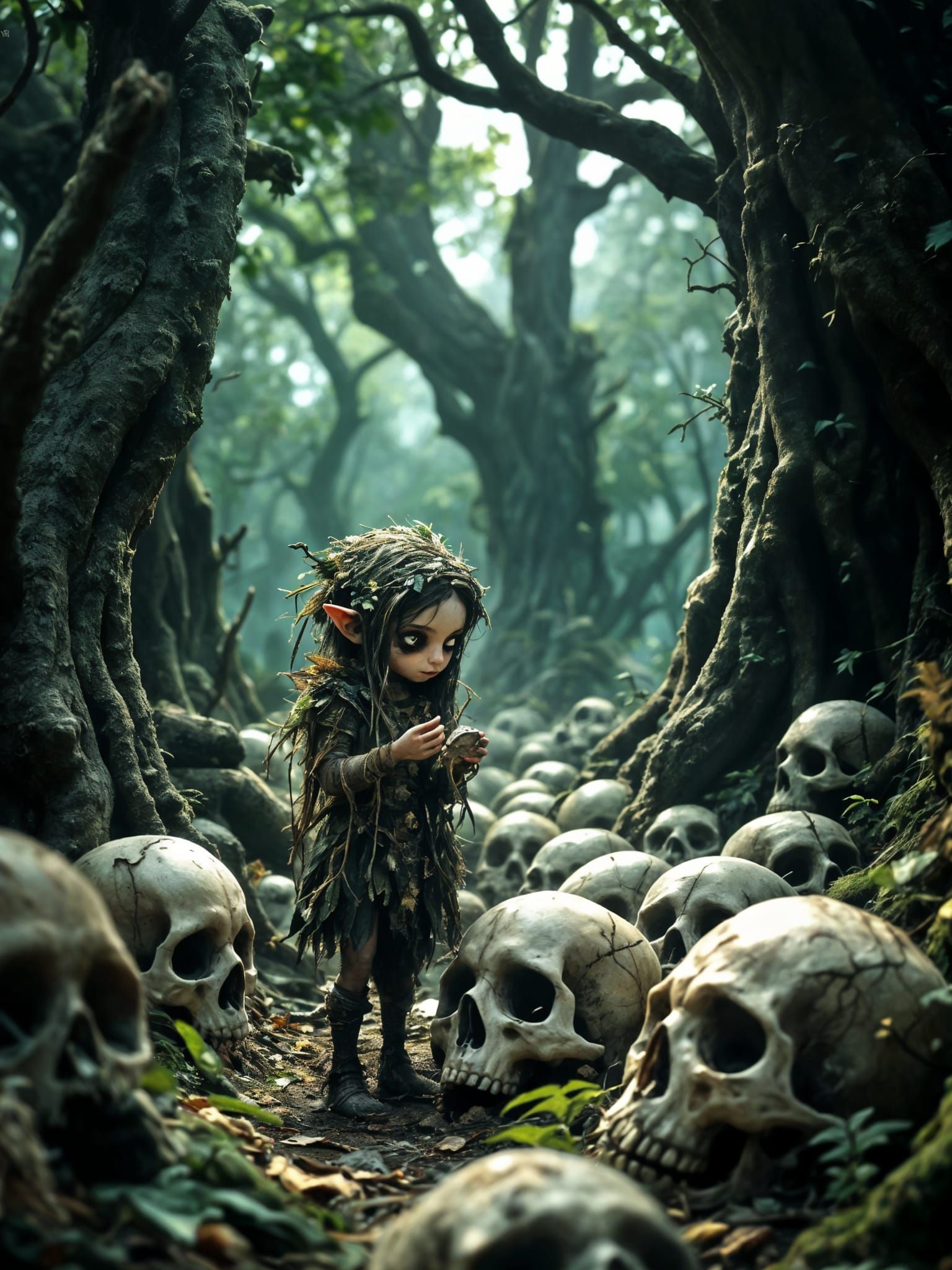 Whispering Leshy in Ancient Forest Depths