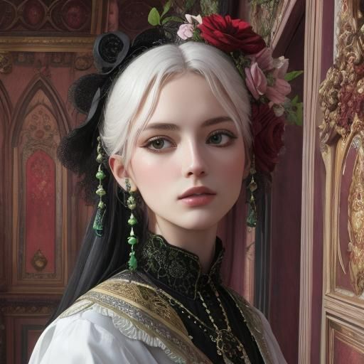 Victorian Cemetery: Hyperrealistic Oil Painting