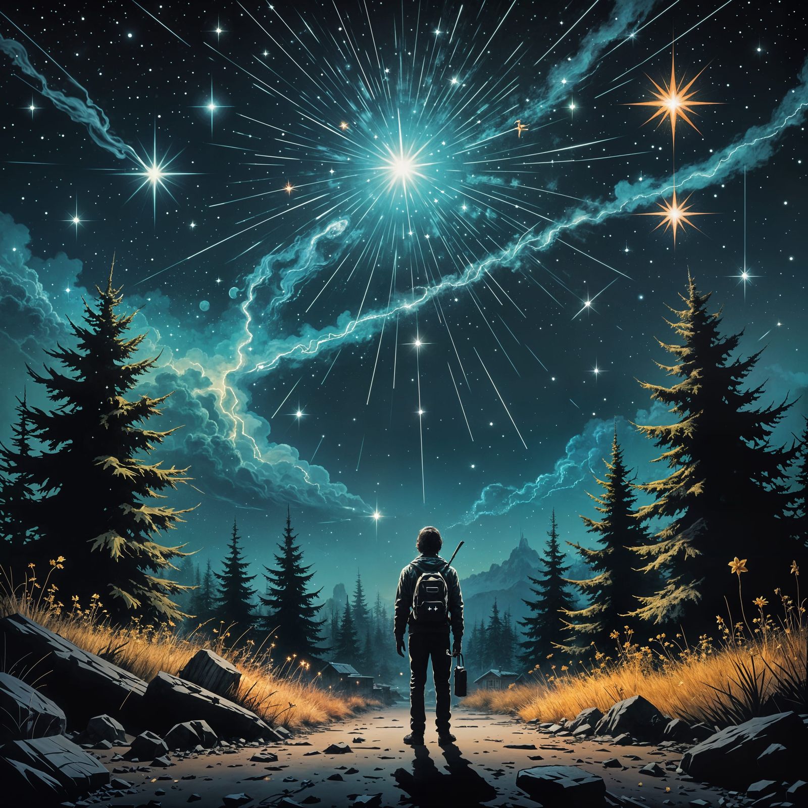 Cosmic Vortex in Holographic Astral Style