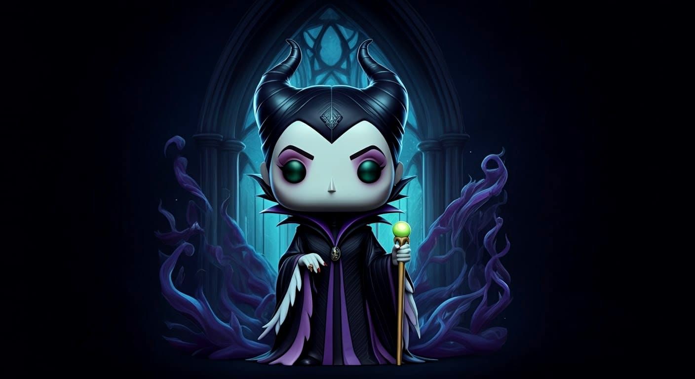 Maleficent Funko Pop in Anime Style