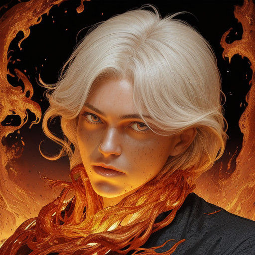 Ethereal Dragon Portrait in Warm Oil Painting