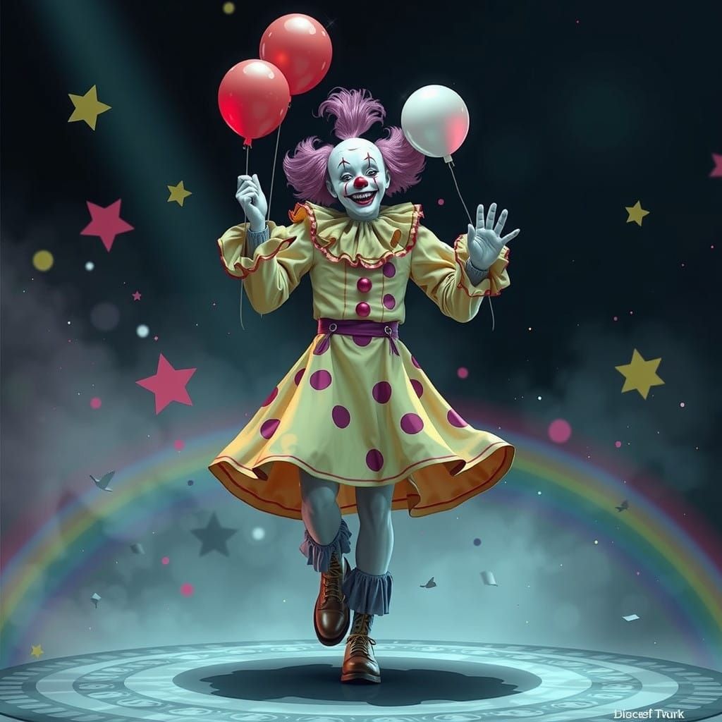 Vibrant Circus Dreams in Digital Art