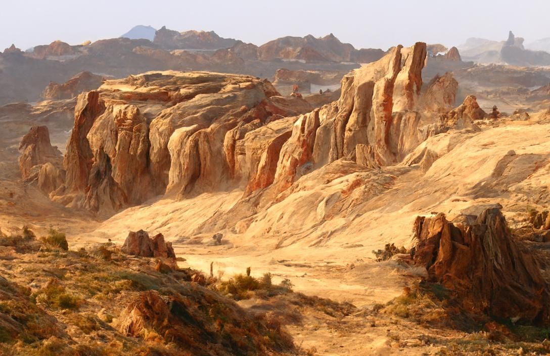 Redstone Canyon Landscape at Desert Sunrise