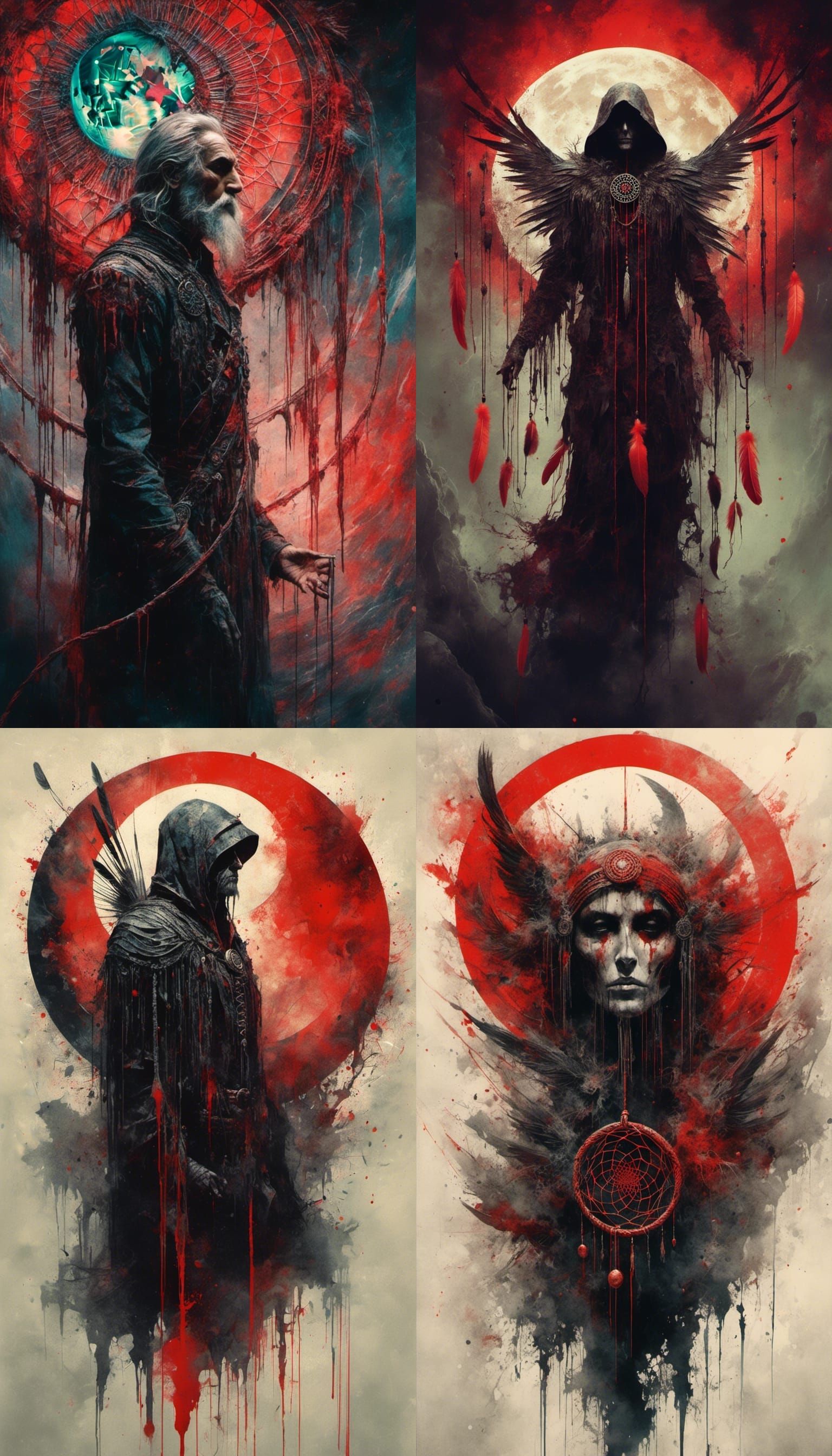 Elder Moon God in Soviet Pop Art Style