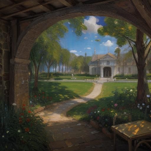 Expressionist Landscape Painting in Photorealistic Style