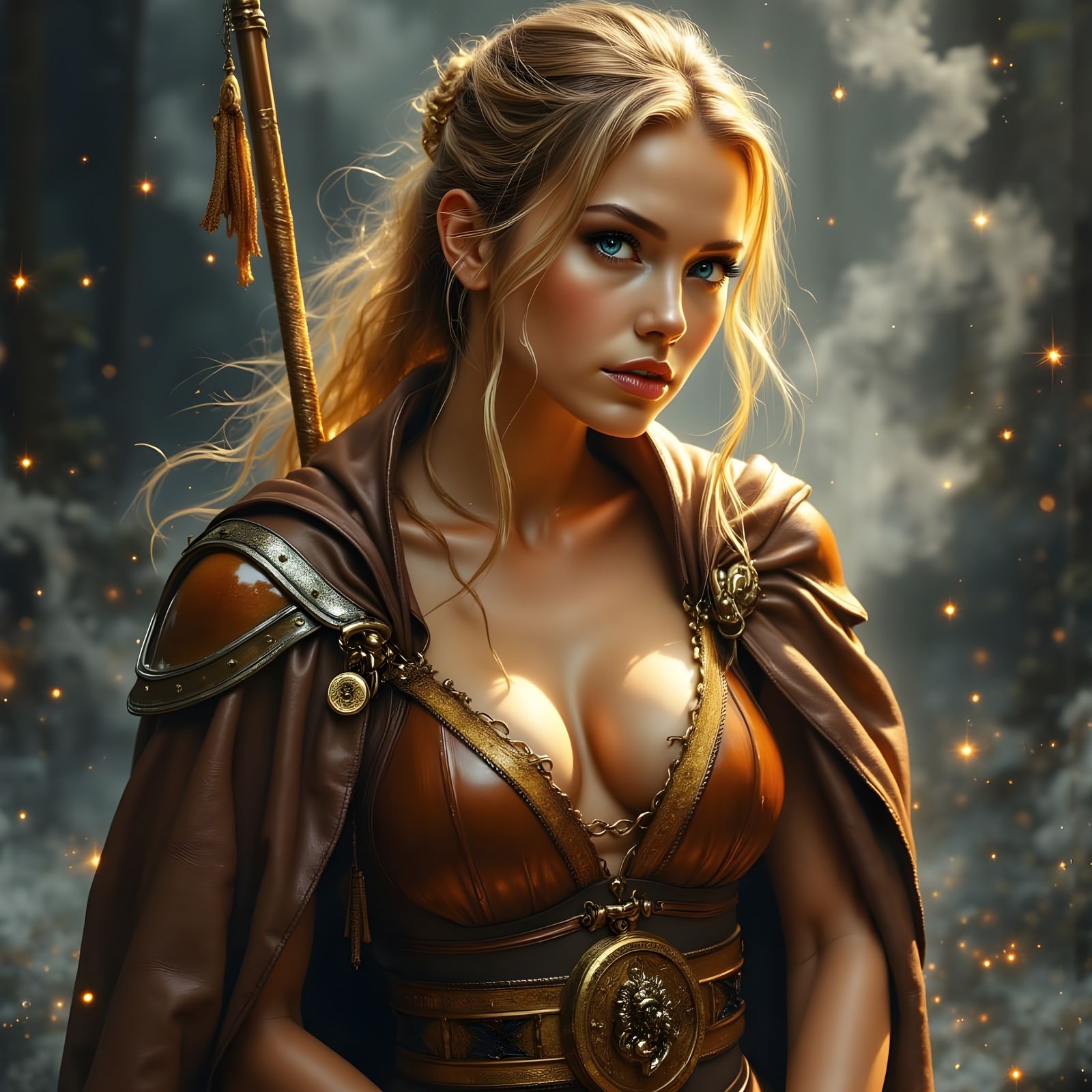 Goddess Portrait in Hyperrealistic Fantasy Style