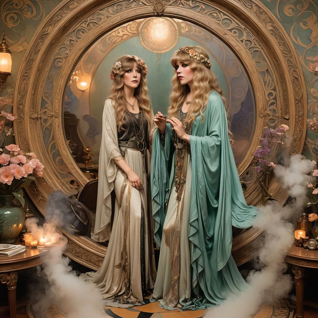 Stevie Nicks as Art Nouveau Sorceress