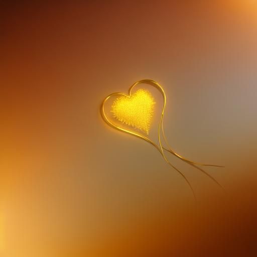 Radiant Heart Concept Art in Golden Light