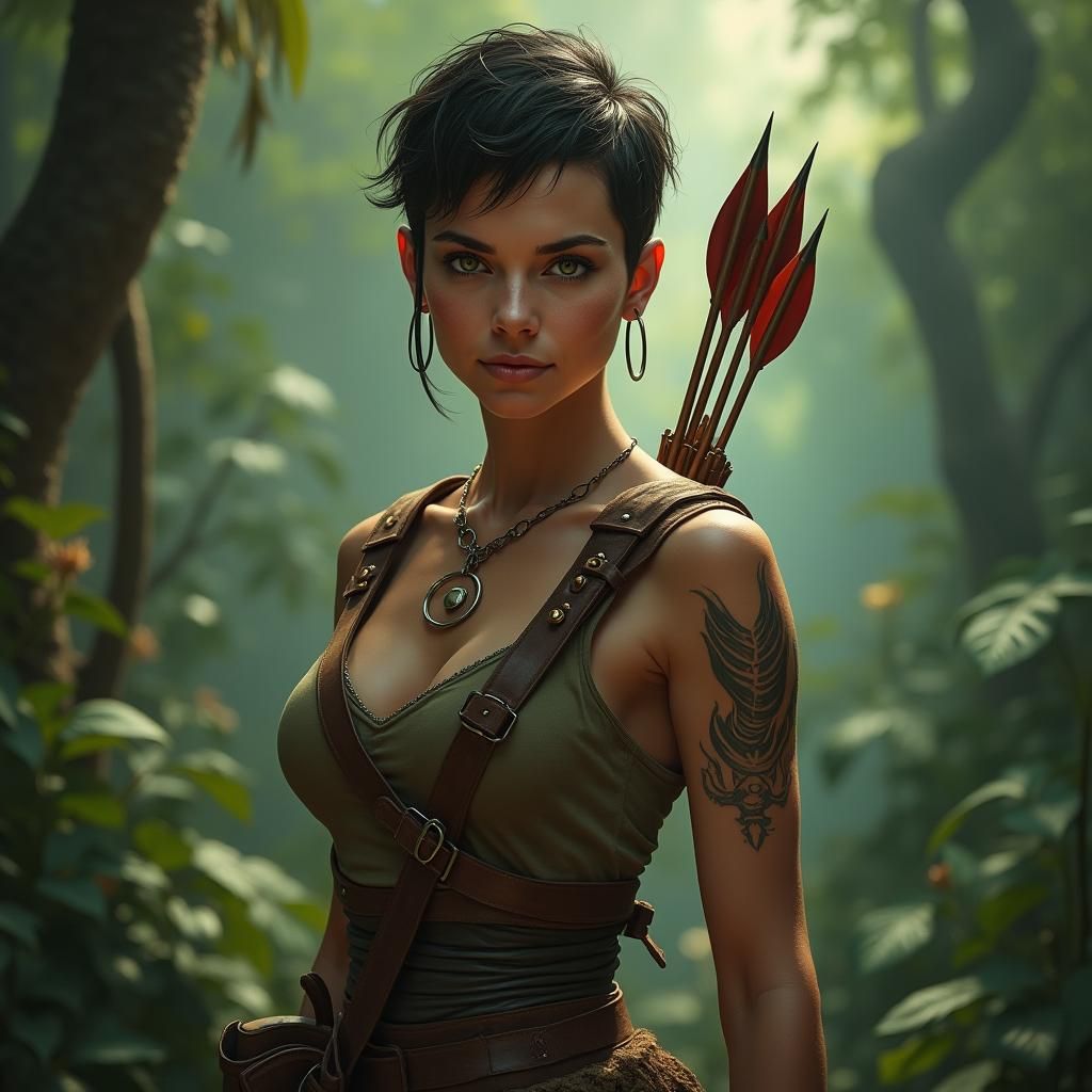 Jungle Tracker Concept Art in Earthy Tones