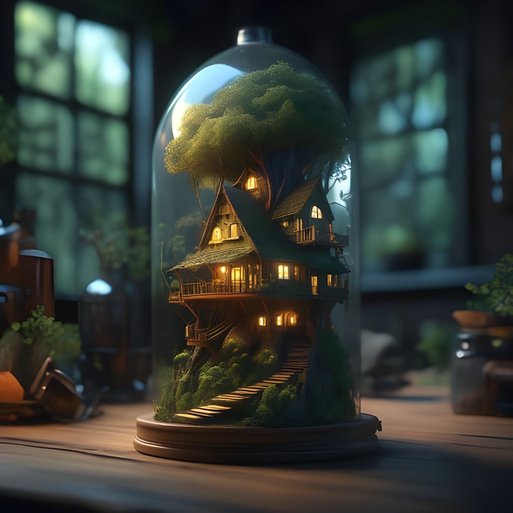 AI Image of Treehouse Bottle