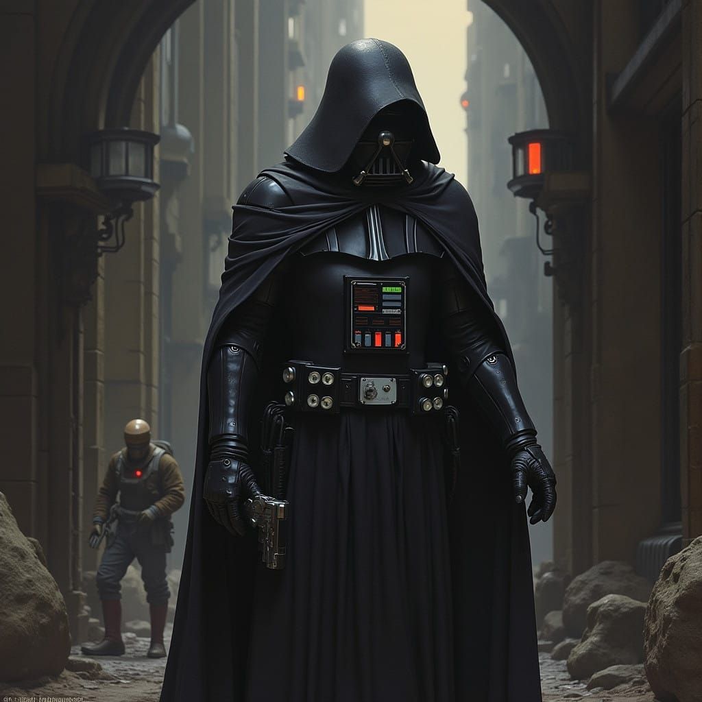 Surreal, Dark Fantasy World Inspired by Ralph McQuarrie's Gr...