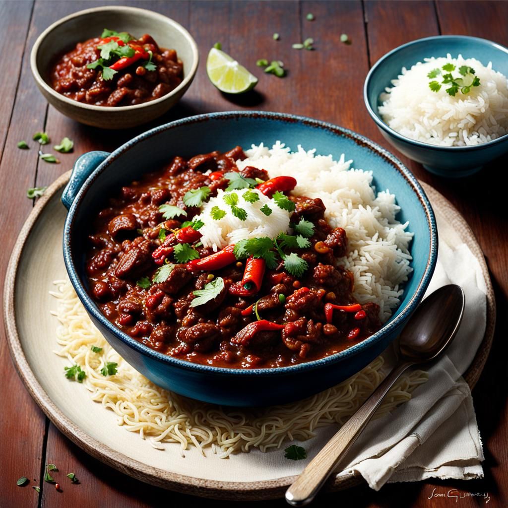 Chilli Con Carne: Oil Painting by James Gurney