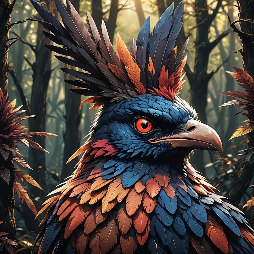 Intimidating Vullaby Headshot in Dark Forest