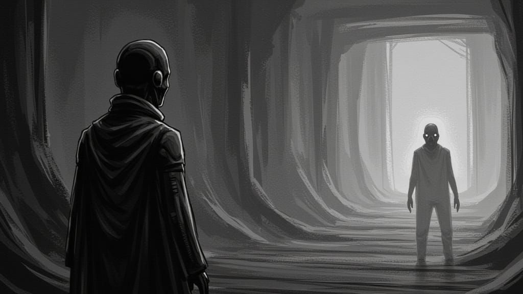 Sepia Ink Punk Meets Dark Water in AI Art