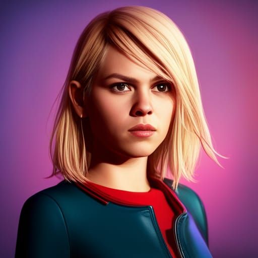 Rose Tyler as Pixar-Style 3D Digital Art