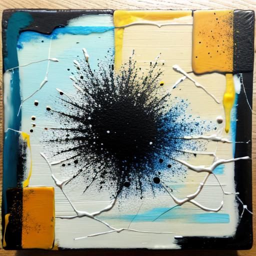 Textured Encaustic Painting with Luminous Surface