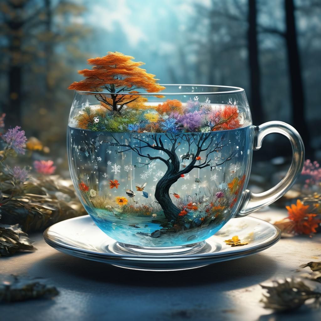 Seasons in a Teacup: Fantasycore Digital Art