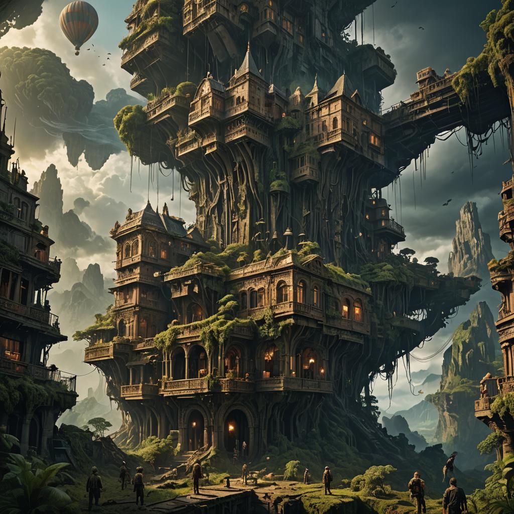 Dramatic Digital Matte Painting of a Lost Figure