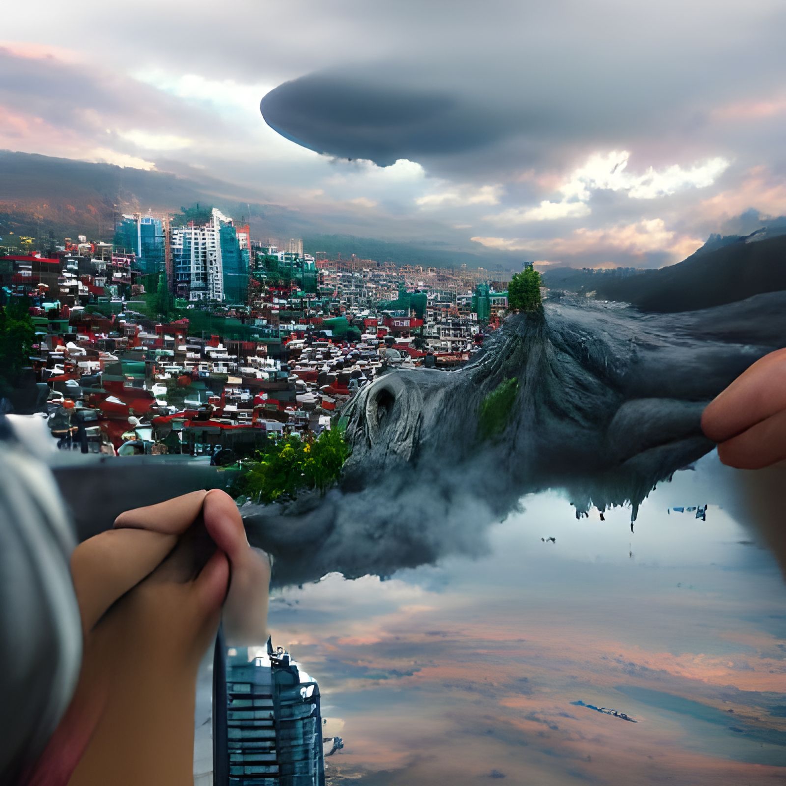Detailed Matte Painting of Isolation and Fear