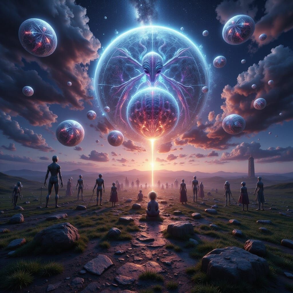 Otherworldly Ships Emerge Over Ireland in Fantasy Art