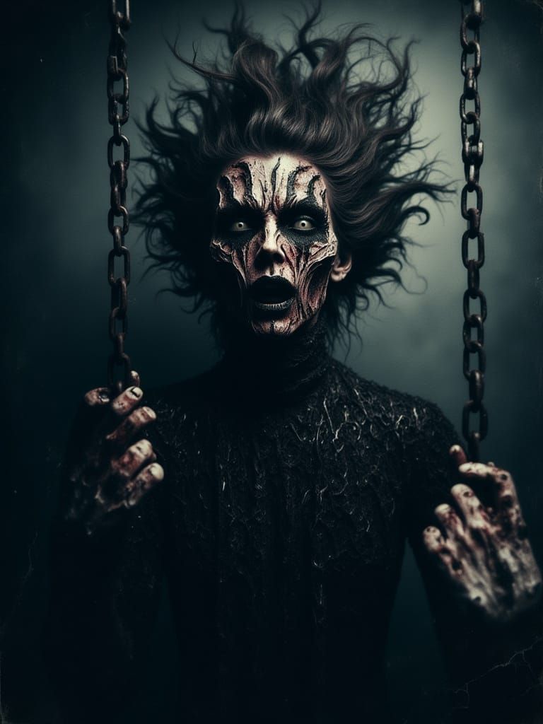 Majestic Apocalyptic Goddess in Dark Chainmail