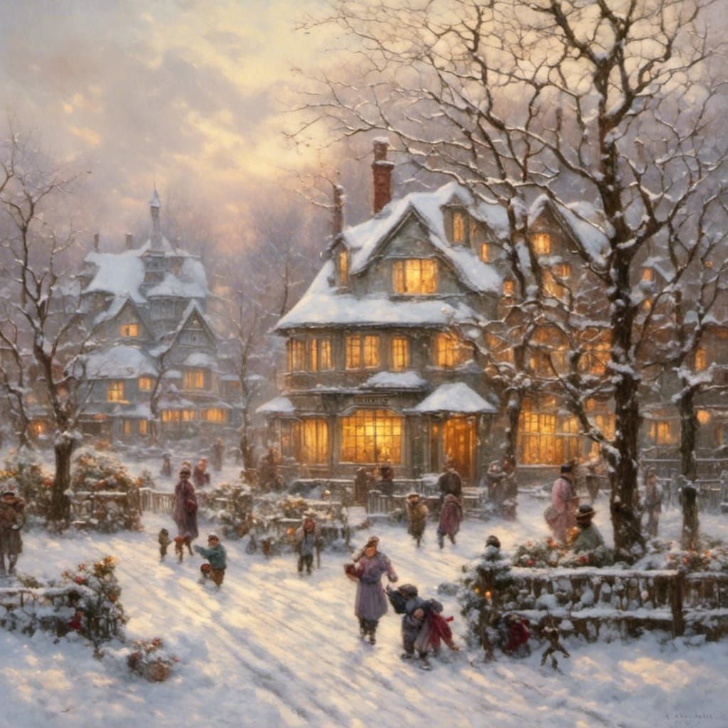 AI Generated Winter Scene