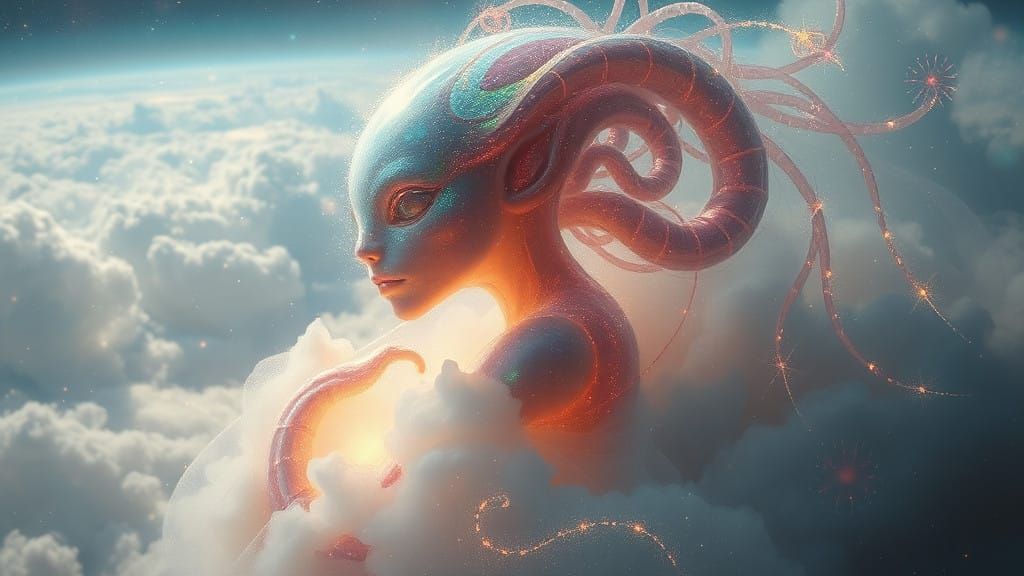 Ethereal Being from Jupiter's Cloudy Realm