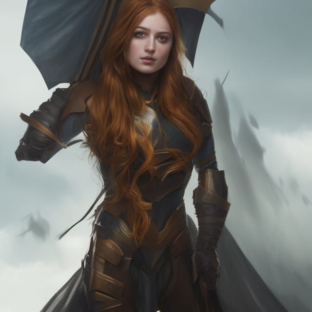 Batgirl Portrait in Dynamic Lighting Style