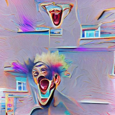 AI Generated Image of a Crazy Man