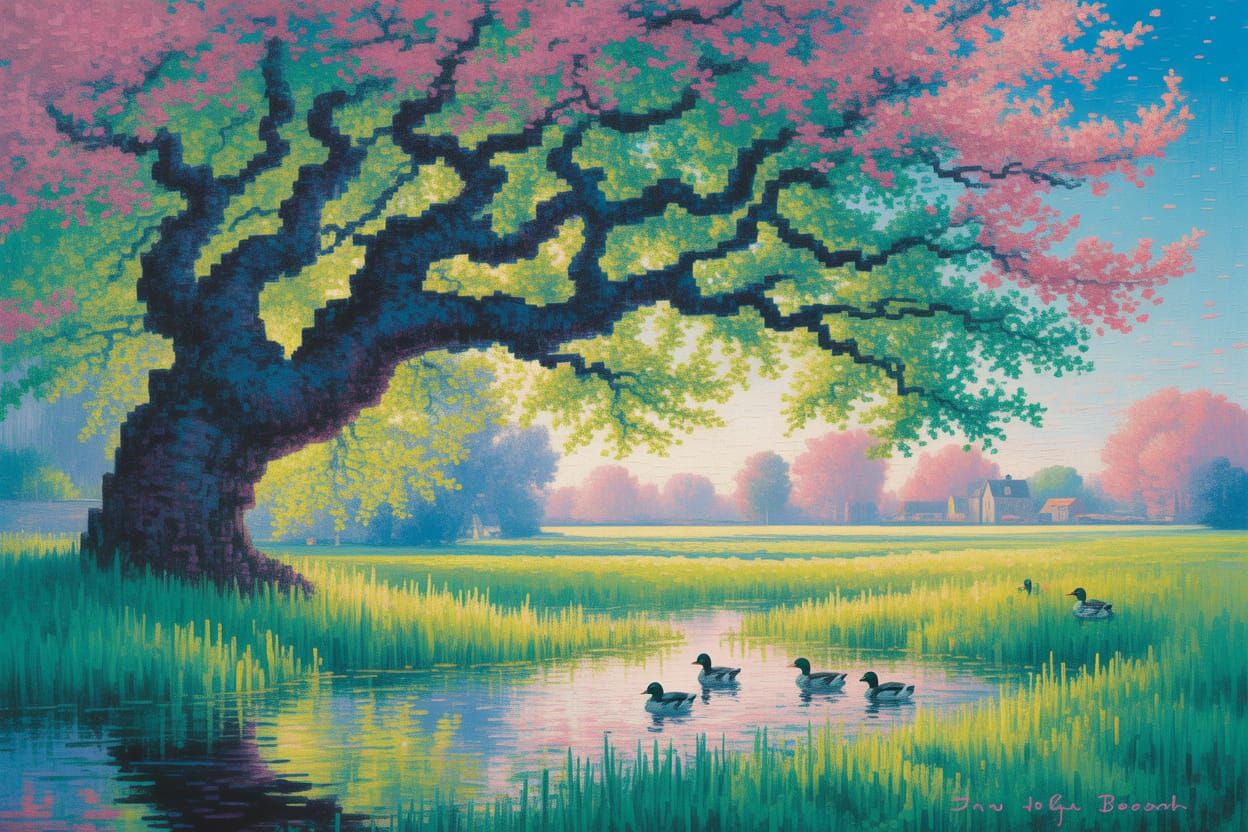 Pixel-Pastoral: Country Spring