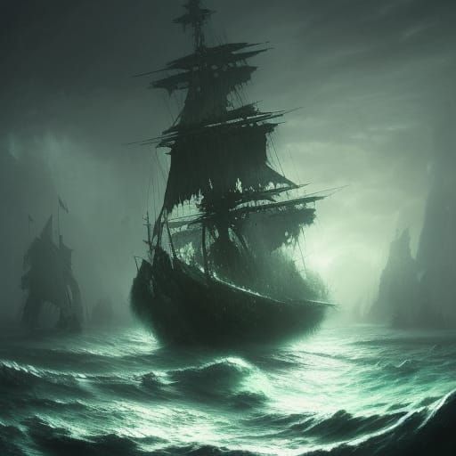 Ghost Pirate Ship as Dark Souls Boss in Tempest