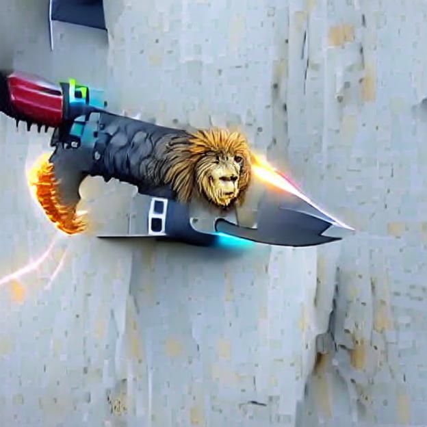 Amazing Rocket Knife Lion
