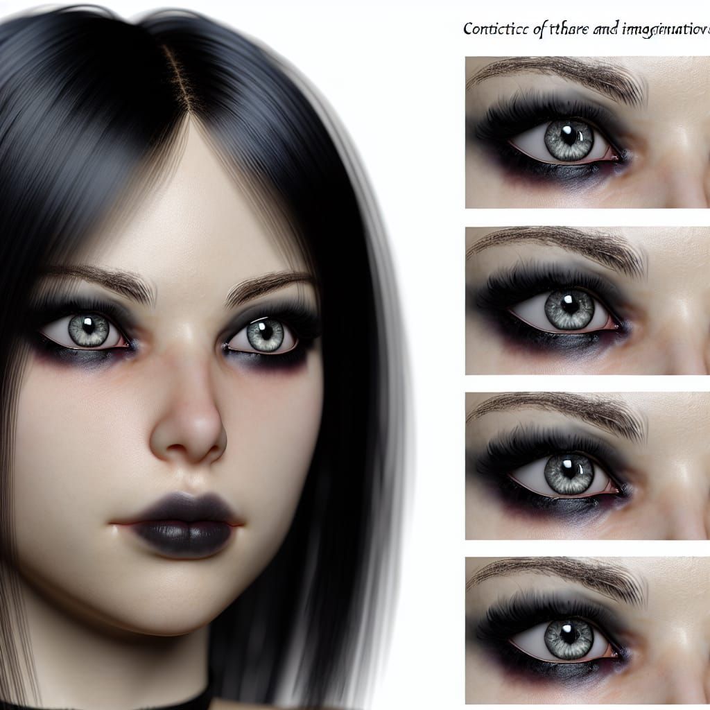 Dark Fantasy Portrait of a Woman in Grimdark Gothic Style